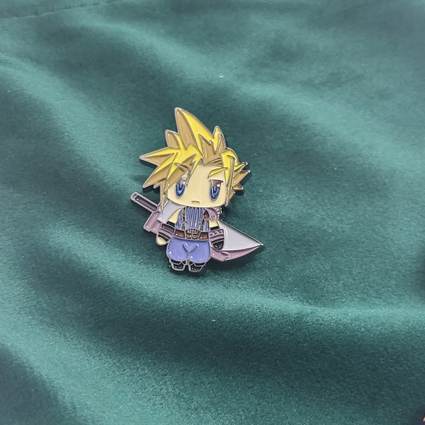 Final Fantasy Young Cloud Pin // Final Fantasy