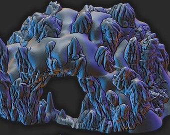 Ice Cave / DnD / D&D /  Pathfinder / Terrain / Wilds of Wintertide