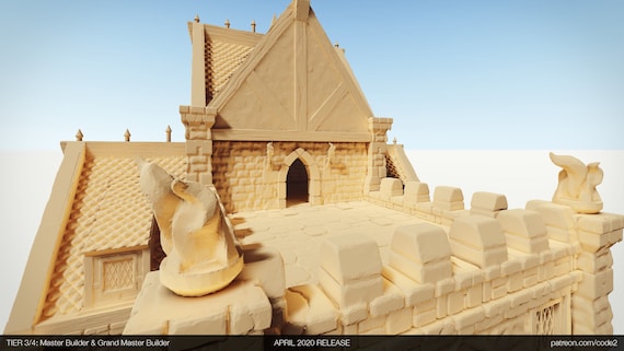 Download Role Playing Games Town Hall Fantasy Dnd D D 40k Pathfinder Terrain 3d Layered Scenery Games Puzzles