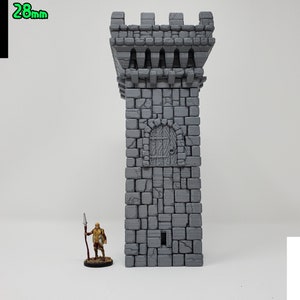 Build Your Own Castle Walls / Fantasy / DnD / D&D / Pathfinder / Terrain / 3D Layered Scenery Stone Tower