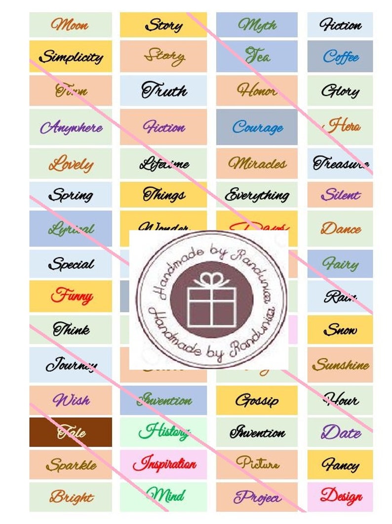 Words Printable Journal Words Printable Inspirational Words - Etsy