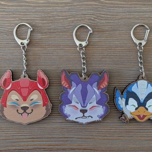 Mega Man - Animal Friends 2.0&quot; Wooden Charm; Choice of: Rush, Tango, Treble, Beat, Reggae
