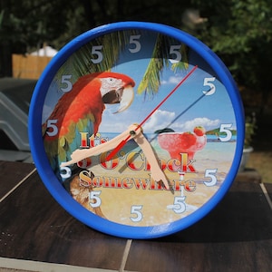 It&#39;s 5 o&#39;Clock Somewhere Clock with quartz clock mechanism, 8in clock