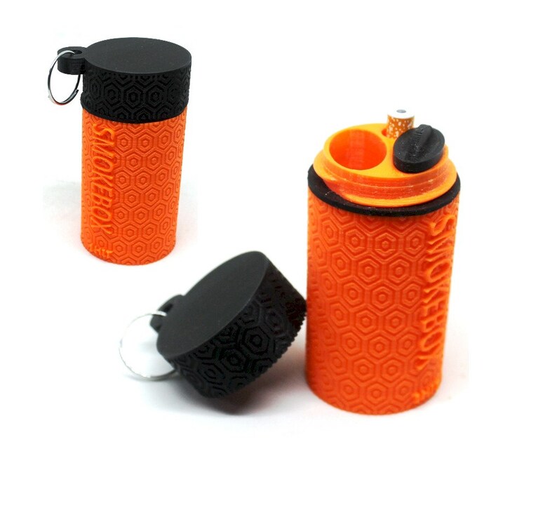 Smokebox One Hitter Hard Keychain Case Water Resistant Hemp Etsy