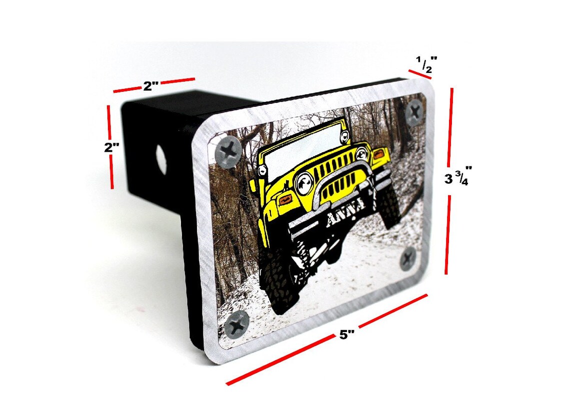 Jeep Wrangler Personalized Trailer Hitch Cover Jeep Hitch Etsy