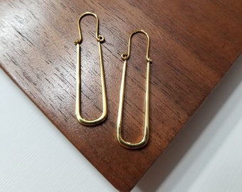 Pendientes de oro de 18 k color marfil / Pendientes de oro / Joyas de oro de 18 k / Joyas de oro de 14 k / Joyas / Joyas de oro / Regalo para ella / Pendientes llamativos