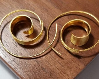 Coil 18k Gold Earrings | Gold Earrings | 18k Gold Jewelry | Jewellery | Gold Jewelry | Gifts for Her | Statement Earrings