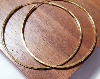 Sunset Hoop 18k Gold Earrings | Gold Earrings | Gold Hoop Earrings | Gold Hoops | Summer Earrings | 18k Gold Earrings | Hoops | Hoop Earring