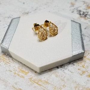 Dainty 14K Gold Plated Teardrop Stud Earrings | Earring | Gold Earrings | Women&#39;s Jewelry | Jewelry | Jewellery | Gold Plated | Studs