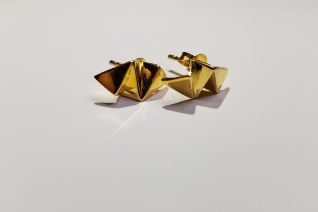 Pendientes De Plata Estrella En Aro Chapados En Oro | Nuestras Joyas