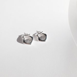Hudson 925 Sterling Silver Earrings | Huggie Hoop Earrings | Silver Hoop Earrings | Silver Hoops | Silver Huggie Earrings | Stacking Earring