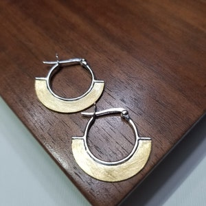 Cleo Dual-Tone 18k Gold Earrings | Gold Earrings | 18k Gold Jewelry | 14k Gold Jewelry | Jewellery | Gold Jewelry | Gifts for Her | Earrings