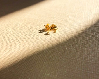 Little Bar 18k Gold Earrings | 18k Gold Earrings | Gold Earrings | 14k Gold Earrings | Jewelry | Jewellery | Stud Earrings | Gold Jewelry