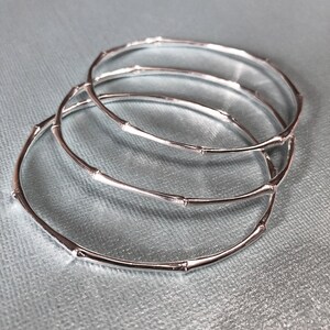 Bamboo Bangles | Silver Bangles | Bracelets | Silver Bracelets | Bracelet | Stack Jewelry | Jewelry | Jewellery | Bangles | Gifts for Her