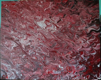 Red Zen Abstraktes Gemälde Eins der Art