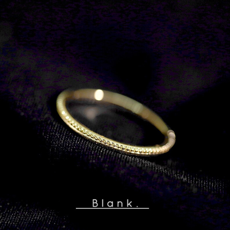 Delicate 925 Sterling Silver 14k gold plated Wedding Band Engagement ring tiny ring craftsmanship ring