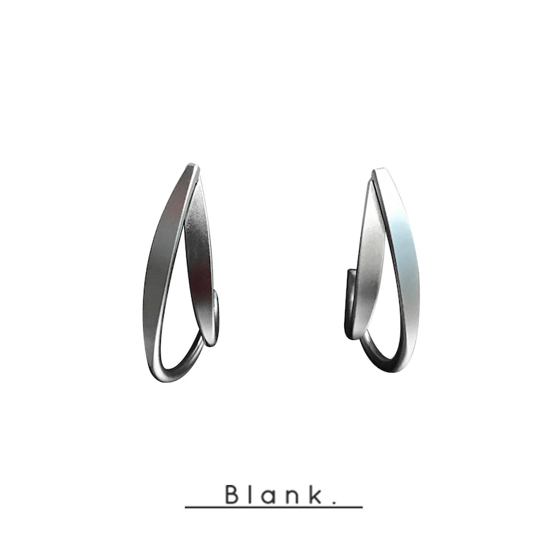 925 sterling silver Earrings Minimalist Hoops gold plated Earrings Matt silver Gold half Hoop Earrings Hoops statement earrings