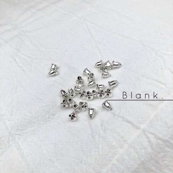 Earring Safety Back Bullet Clutch Earring Stopper.Back Earnuts Nut Gold Silver