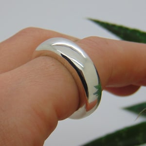 Silver Wedding Ring, Wedding Band Ring, Ring for Women, Chunky Silver Ring, Silver Simple Ring, Promise Ring, Silver Stacking Ring
