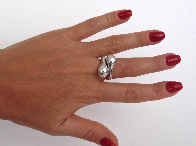 Statement dome ring Minimalist ring Unique ring Chunky dome ring Ring for womens Sterling silver Wide band ring Silver dome ring