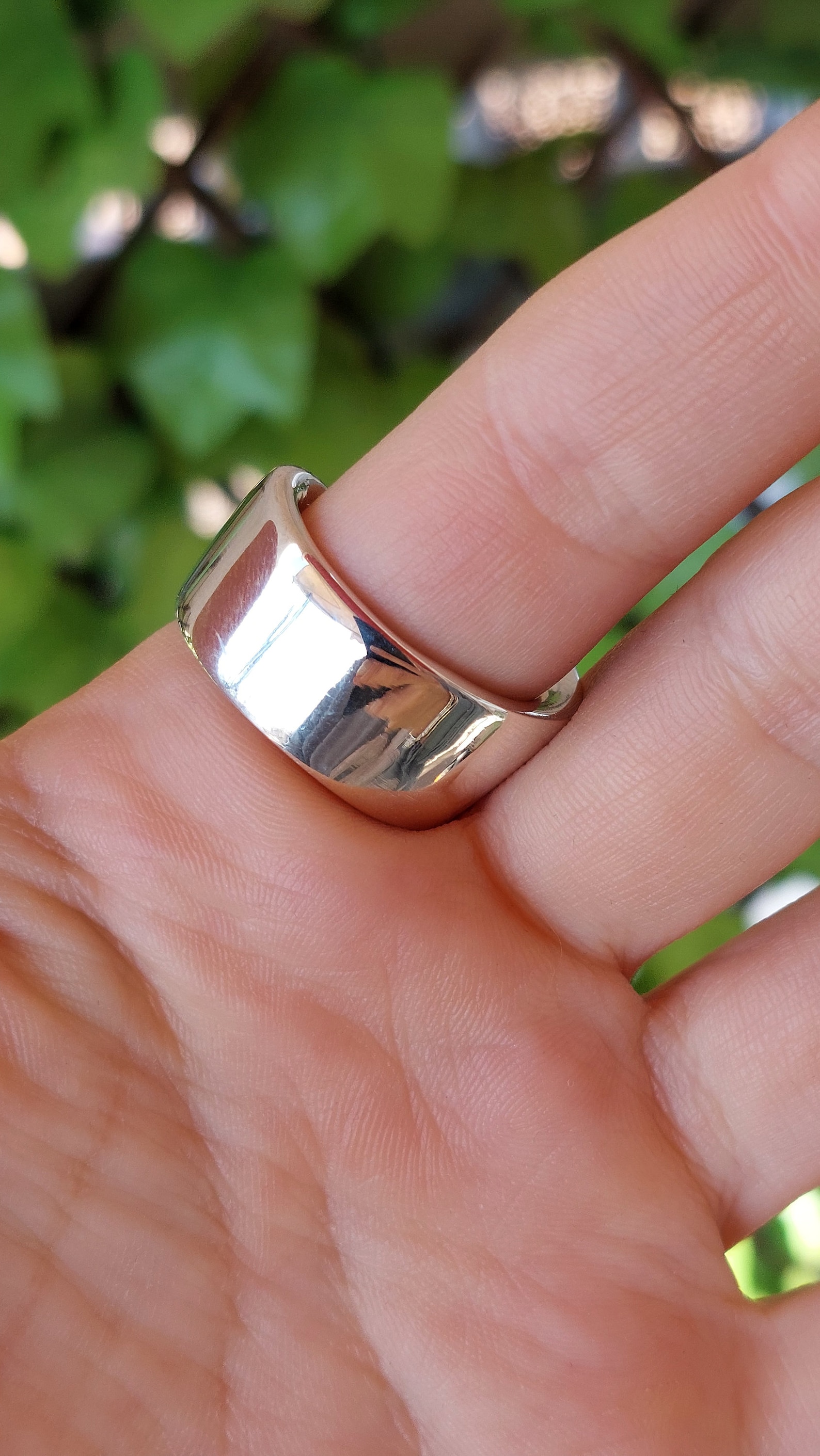 Mobius Ring Silver Twist Ring Chunky Silver Ring Geometric Etsy