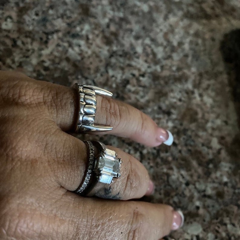 Vampire Ring Dracula Ring Vampire Teeth Ring Silver Teeth Etsy
