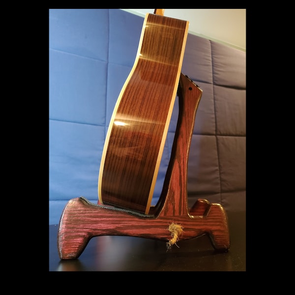 US Handmade Colored Oak Guitar Stand