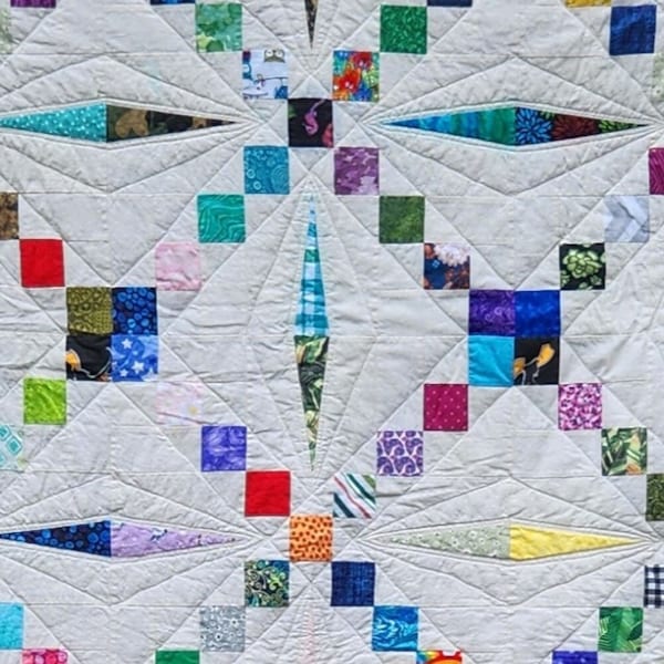 Scrappy Diamonds Quilt Pattern Digital Download