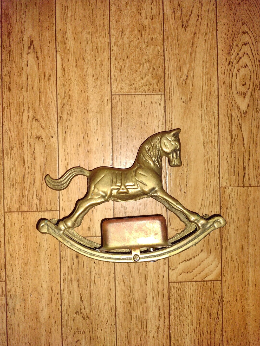 Box Rocking Horse Vintage Brass Rocking Horse Music Box - Etsy