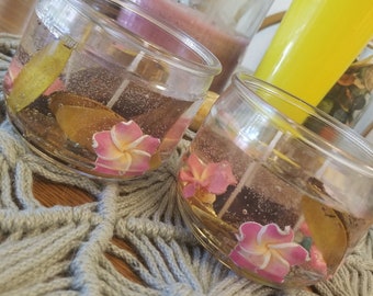 Plumeria Lemon Gel Candle