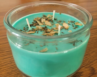 All-Natural Soy Wax Candle - Peppermint Tea Tree
