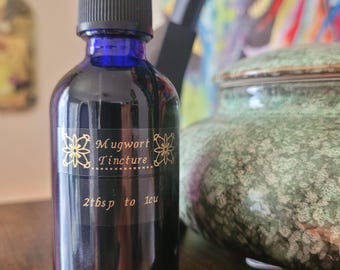 Organic Mugwort Tincture: Relaxation, Calming, Sleep Aid