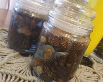 Harvest Moon Blue Gel Candle