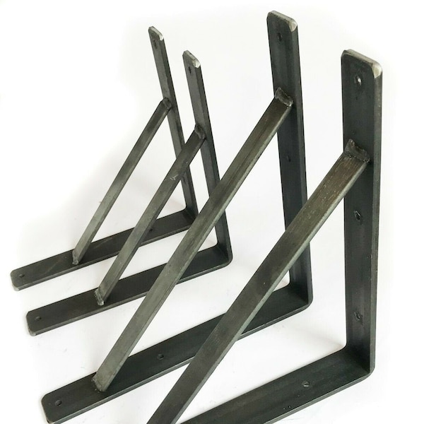 Heavy Duty Scaffold Board Shelf Brackets Rustic With Welded Brace