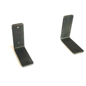 K&ouml;nnte beinhalten: Zwei schwarze L-f&ouml;rmige Halterungen aus Metall mit jeweils vier L&ouml;chern. Die Halterungen sind aus robustem Metall gefertigt und eignen sich perfekt f&uuml;r die zus&auml;tzliche Unterst&uuml;tzung von Regalen, M&ouml;beln oder anderen Projekten.