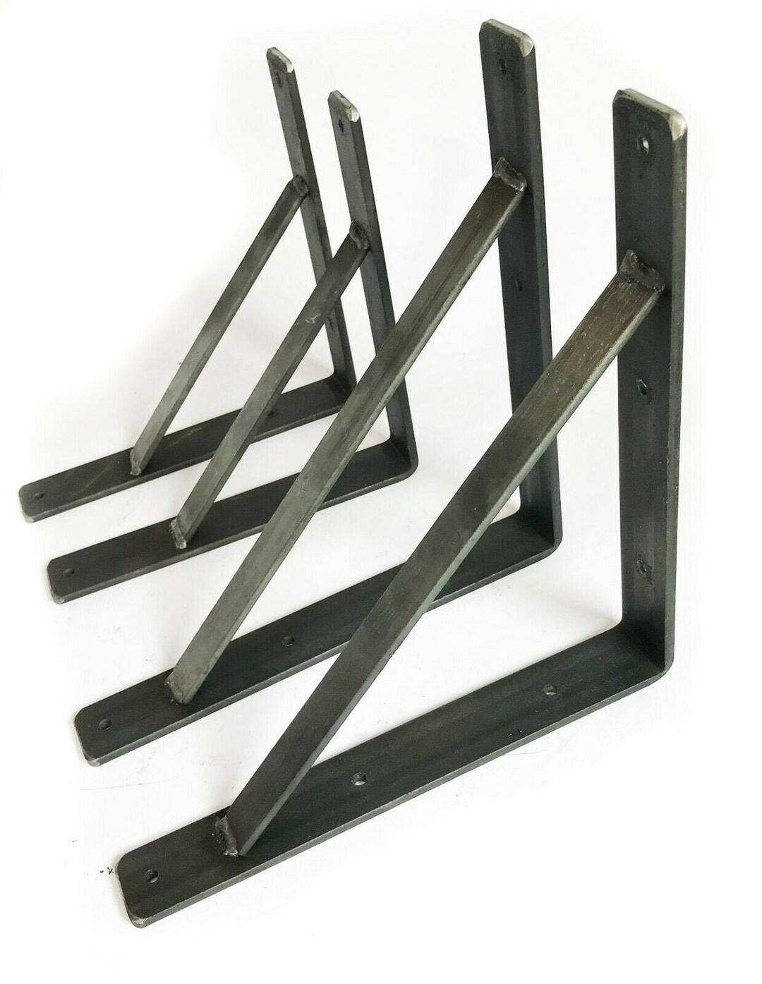 Heavy Duty Scaffold Board Shelf Brackets Rustic With Welded Brace Etsy UK