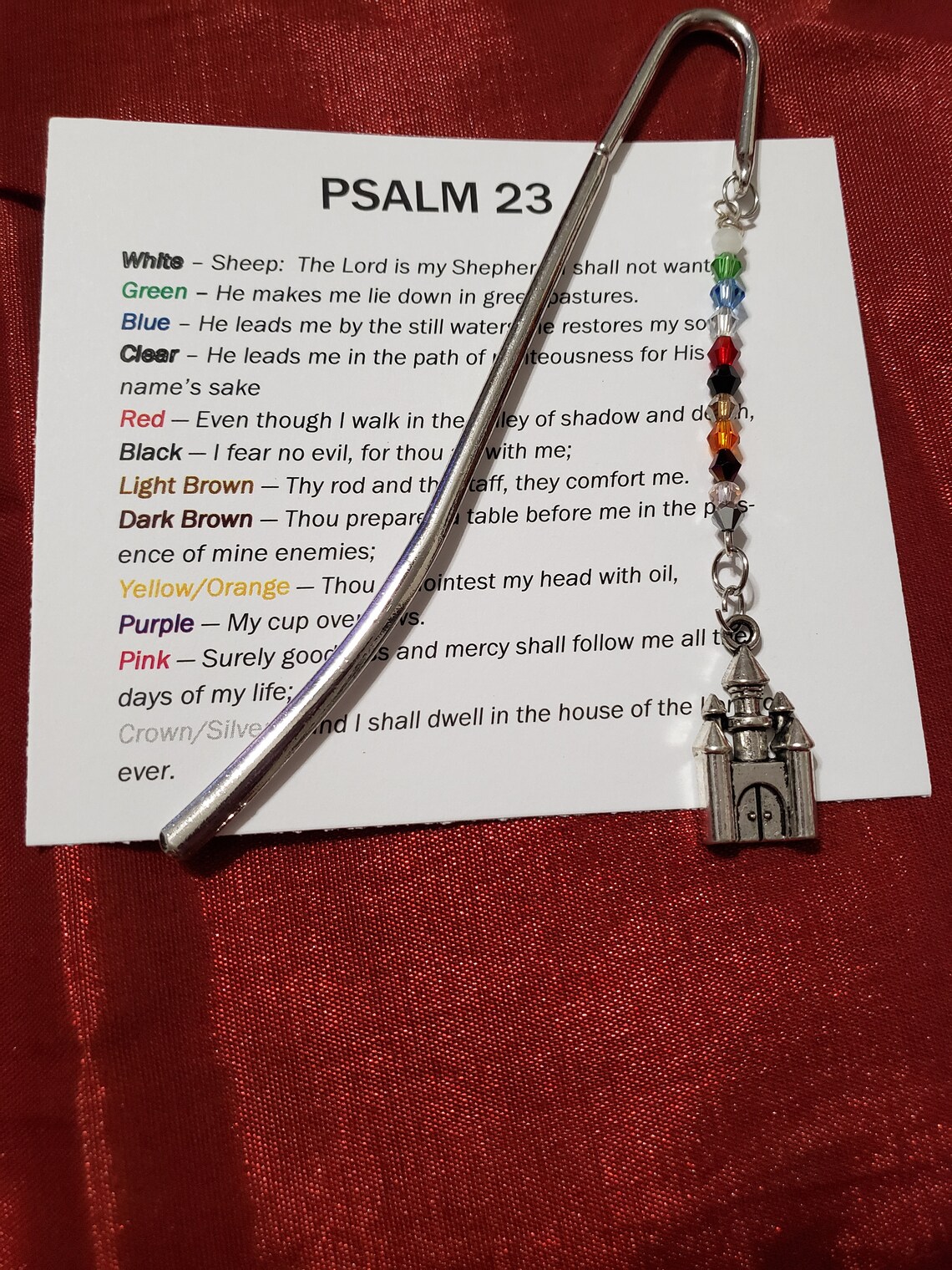 Psalm 23 Bookmark - Etsy
