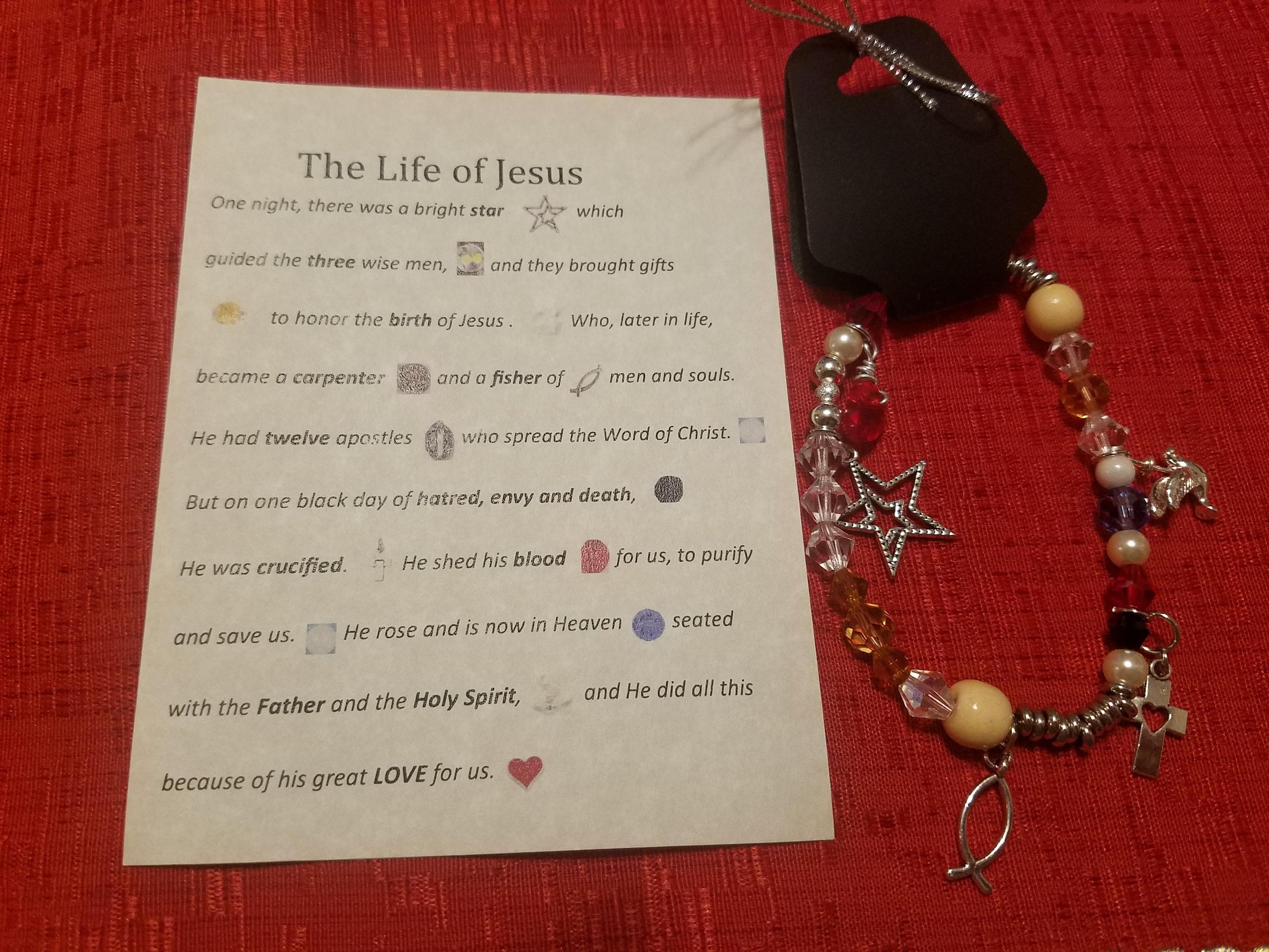 The Life of Jesus Bracelet  Etsy
