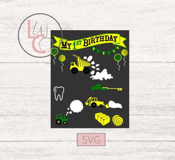 Download Birthday Board Svg Construction Birthday Svg First Etsy