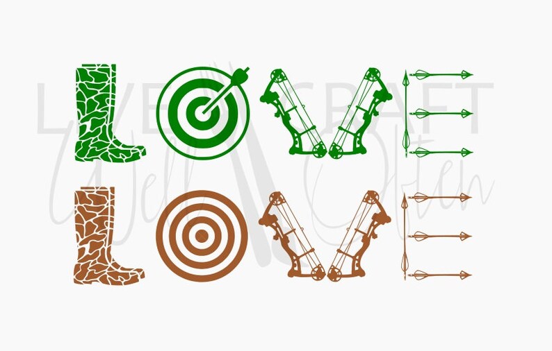 Download Bow hunter love SVG Valentines day SVG Cricut files svg | Etsy
