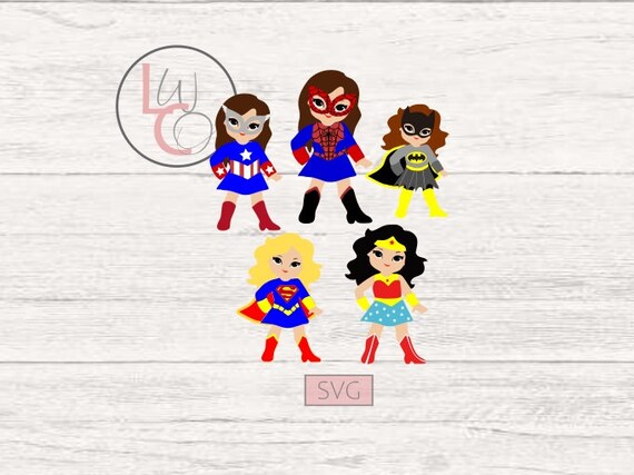 Download Superhero Girls Svg Superhero Svg Superhero Party Girl Etsy