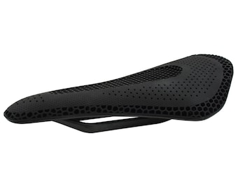 3D Printed Full Carbon Fiber Bicycle Saddle for MTB Road Bike Black
