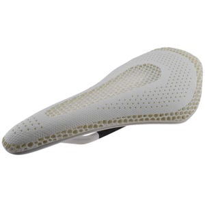3D Printed Full Carbon Fiber Bicycle Saddle for MTB Road Bike White