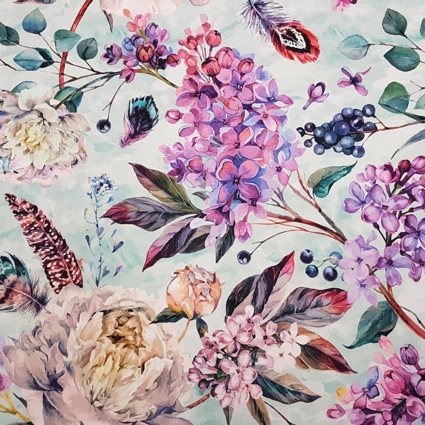 Printed Velour Velvet Upholstery Fabric 355g/m2 Lilac on Etsy