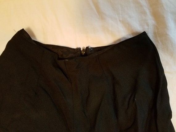 1940-' 50s Vintage Black Crepe Harem Pants