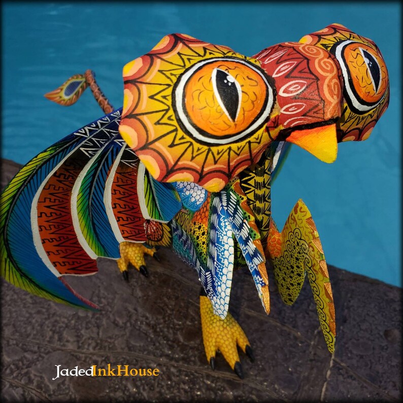 Mantis // Praying Mantis // Alebrije // Totem // Tallado // Etsy