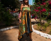 Beautiful Indian Satin Bamboo Silk Alice in Wonderland Summer Dresses can also be worn as a skirt