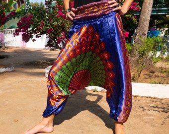 Mandala Print Alibaba Harem Pants / Afghani Trousers/ Hippie Pants / Yoga Pants / Meditation Pants / Music Festival Clothing / Bohemian