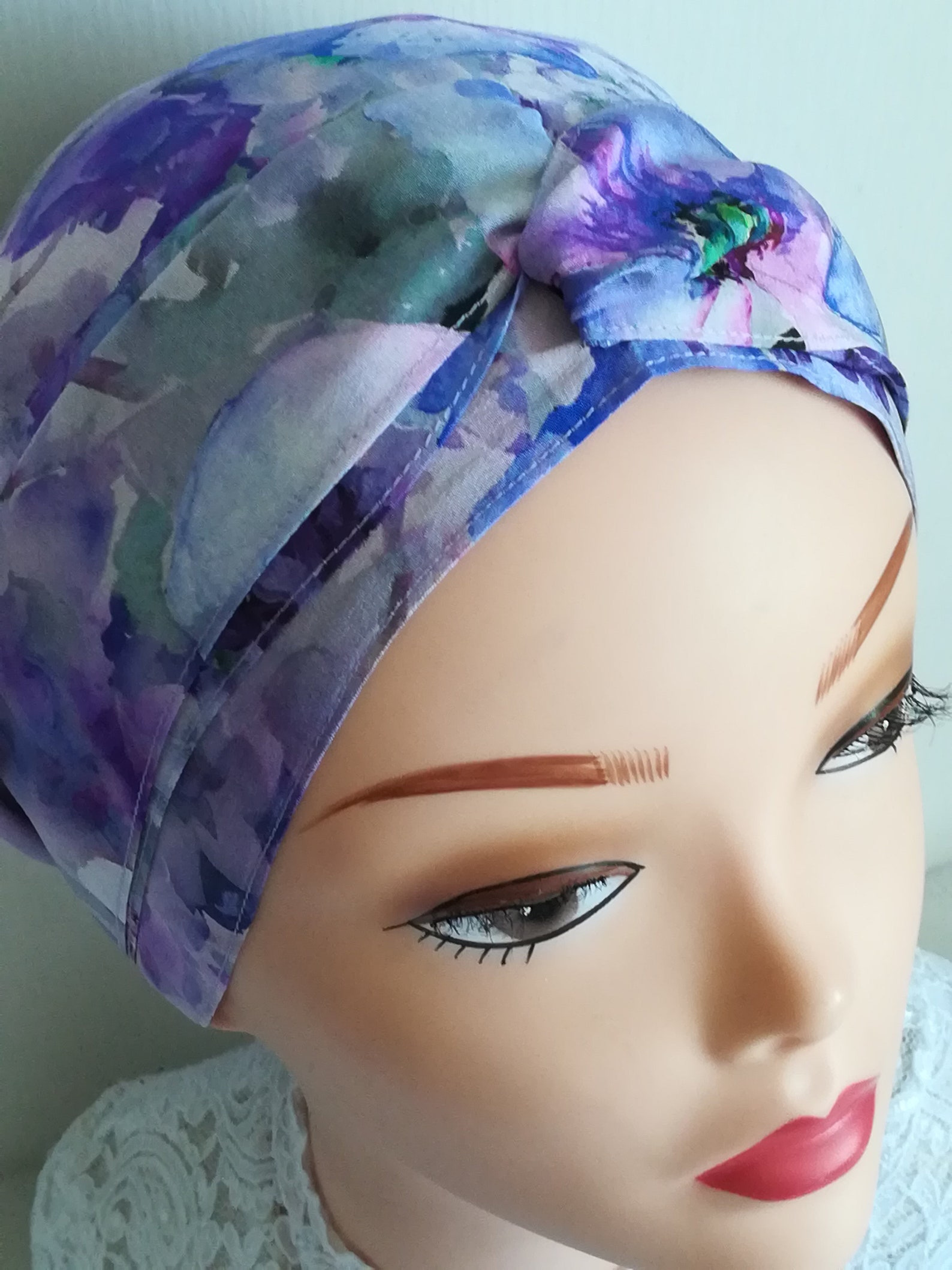 Chemo hat 100 Silk chemo cap Chemo gift for women Chemo Etsy