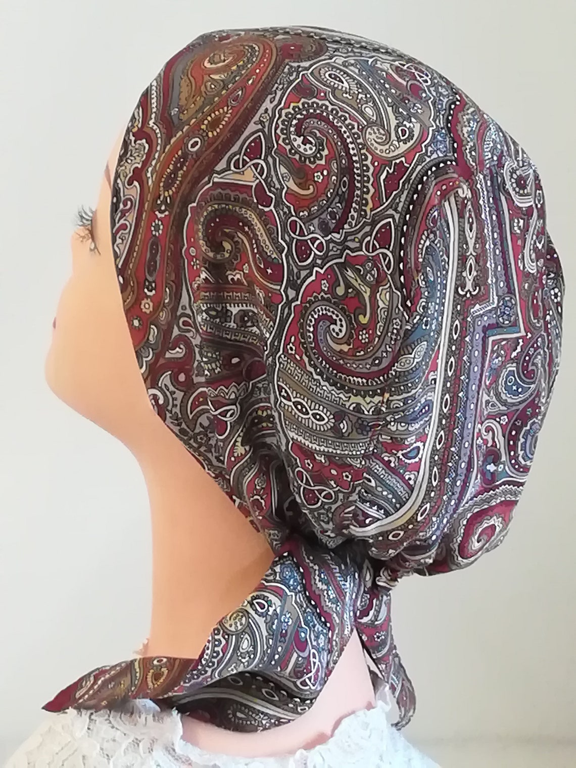 bandana headband silk